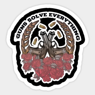 GUNS SOLVE Sticker